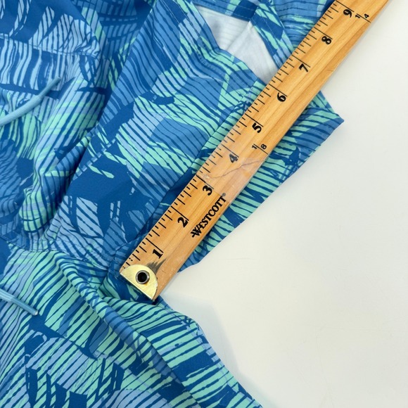 EUC Vineyard Vines Chappy Blue Tropical Palm Leaf Swim Trunks Size M 1M001318 - Picture 6 of 7